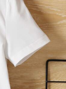 SHEIN Kleinkind Jungen T-Shirt mit Buchstabengrafik und Shorts mit Camo Print - Verschiedenfarbig - Übersicht 5