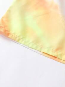 1入組紮染彈性腰帶A字半身裙 - 彩色 - 查看 5