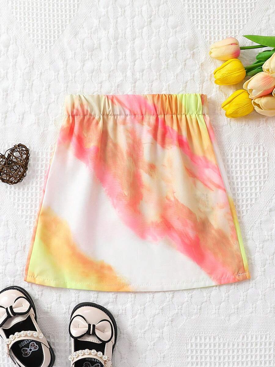 Cô Gái Trẻ Nhuộm buộc Eo đàn hồi Váy - Nhiều màu - Xem 1