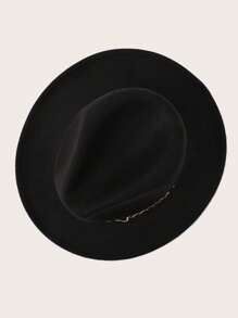 Chuỗi trang trí mũ Fedora - màu đen - Xem 3