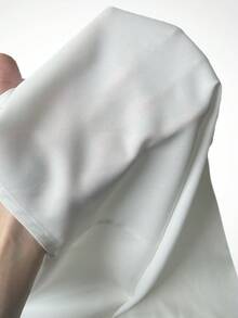 SHEIN Unity Áo sơ mi nữ Túi Nút phía trước màu trơn Giải trí - trắng - Xem 7
