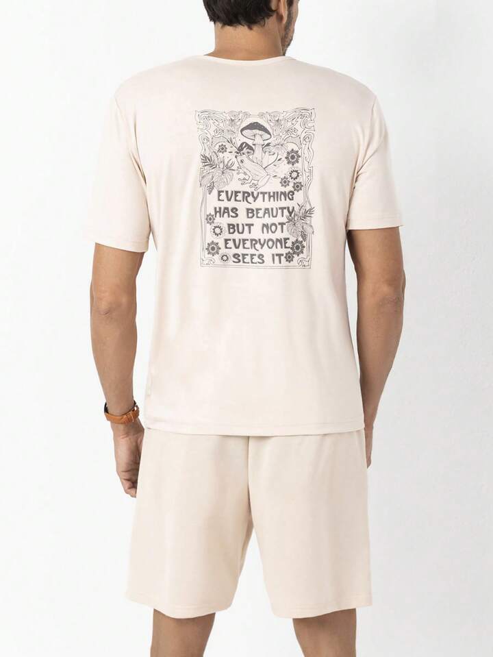 Manfinity Hypemode Uomo Pantaloncini Maglietta con grafica