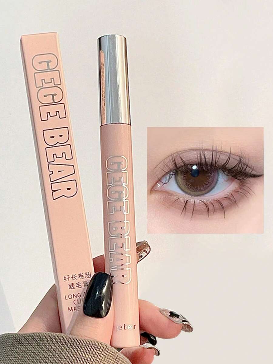 Gege Bear 1支增量棕色睫毛膏,防污染持久加長細刷頭捲翹睫毛膏,適合初學者 - 棕色 - 查看 1