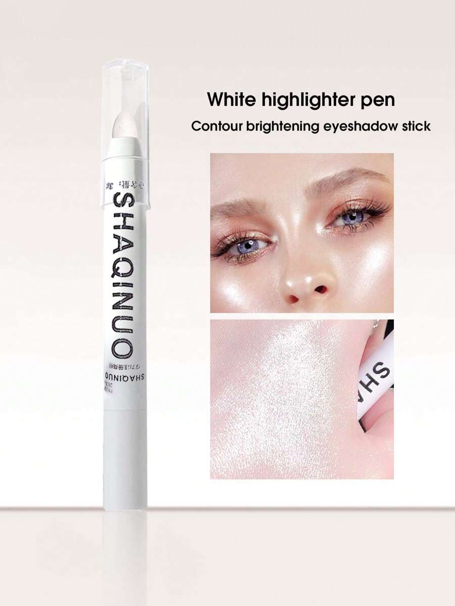 blanco Iluminador Contorno brillante Sombra de ojo Palo