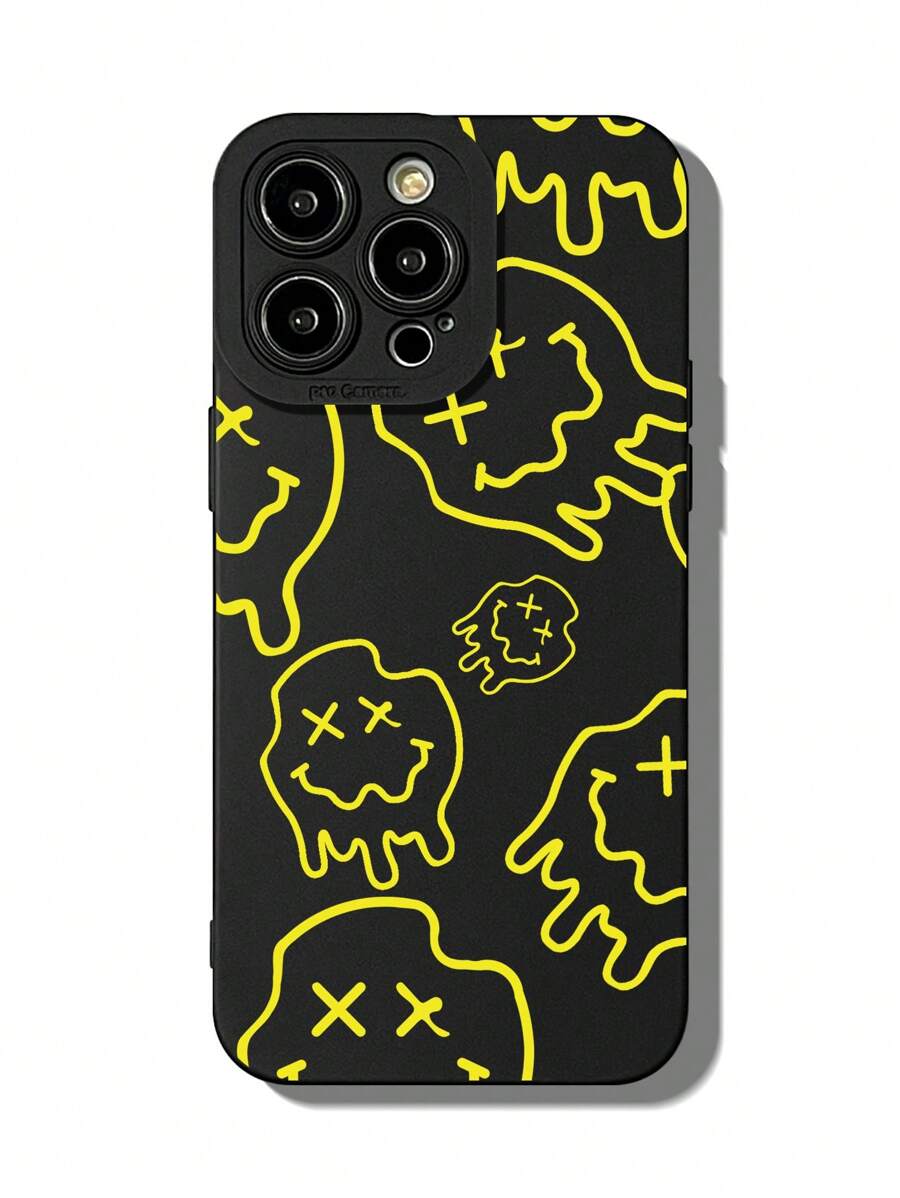Mermaid Designs Cartoon Graphic Phone Case - Yellow - View 1