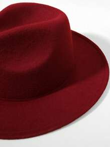 Mũ Fedora rắn - Màu Đỏ Sâu - Xem 3