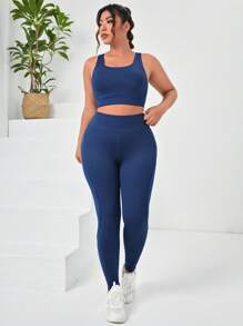 大碼素色運動套裝