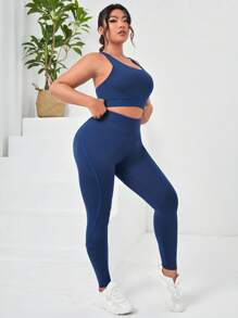 大碼素色運動套裝