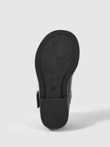 女孩搭扣裝飾學院瑪麗珍平底鞋適用於戶外