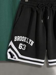 Aesthetic Post Bộ hai mảnh Nam Dây kéo Túi Lá thư Giải trí - Nhiều màu - Xem 4