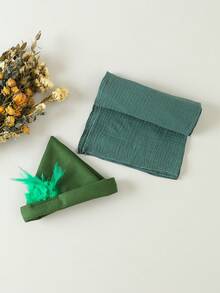 SHEIN 中性嬰兒可愛綠色精靈襁褓攝影服飾和道具 - 綠色 - 查看 2