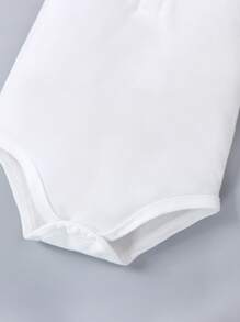 Souflis Souflis 男嬰拼接邊Polo領連身背心&短褲