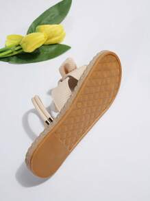 Women's Fashionable Versatile Flat Slip-On Loafers - Beige - View 5
