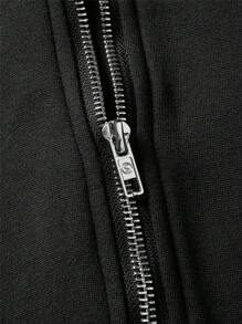 Manfinity Homme Men Zip Up Hoodie - Black - View 3