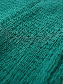 Baby Fashion Textured Frill Flare Leg Cropped Trousers - Green - View 5