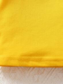 Elladie kids 2pcs/Set Young Girl Cat Print Crew Neck Short Sleeve Cotton T-Shirt And Black Cat Print Casual Pants, Comfortable & Fashionable Spring Summer Outfit,Holiday,Summer,Travel Summer Holiday