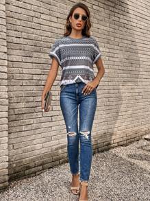 EMERY ROSE In Địa lý tay cánh Áo thun - Nhiều màu - Xem 3