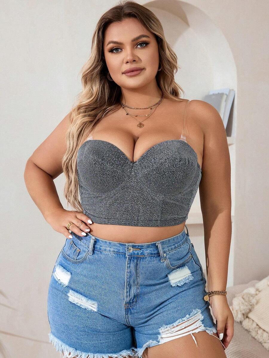 Hơn Long lanh Vòng thép Bras - Bạc - Xem 1