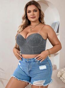 Hơn Long lanh Vòng thép Bras - Bạc - Xem 3