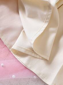SHEIN Playful Pals Baby Girl Ruffle Trim Flare Sleeve Belted Shirt Dress Autumn Fall - Apricot - View 7