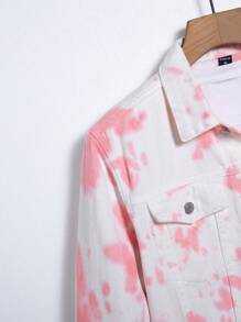 Manfinity Hypemode Nam Nhuộm buộc Túi có nắp Áo khoác denim Without Tee - Nhiều màu - Xem 3