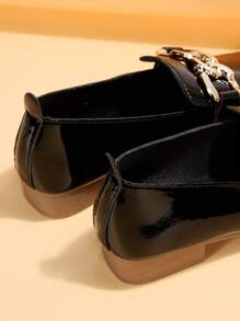 Giày lười, giày bệt, màu đen cổ điển thời trang thu/đông dành cho nữ - màu đen - Xem 2