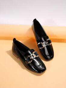 Giày lười, giày bệt, màu đen cổ điển thời trang thu/đông dành cho nữ - màu đen - Xem 7