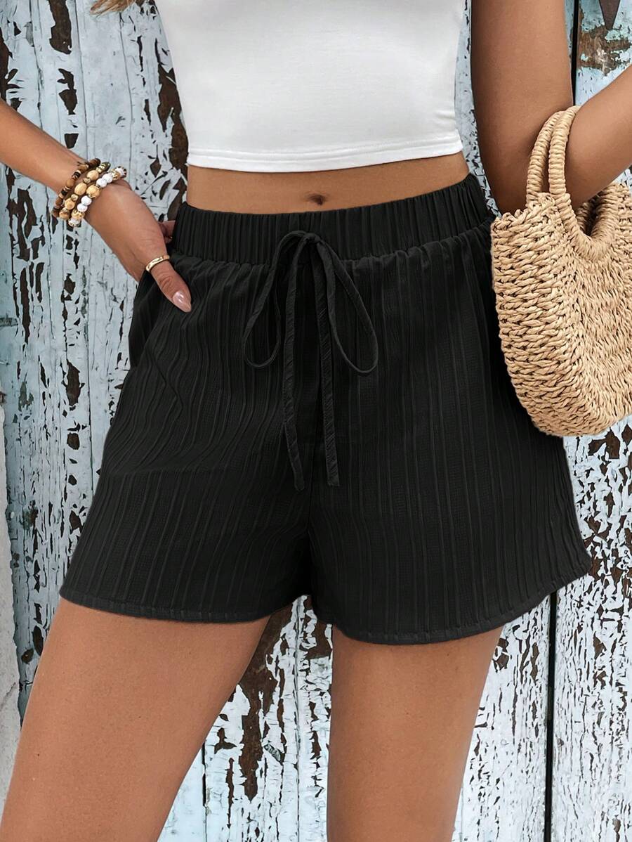 SHEIN Frenchy Tie Waist Shorts