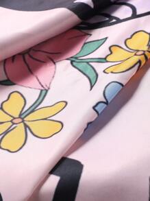 女嬰蝴蝶圖案毯子&2入組配件拍攝套裝 - 粉色 - 查看 3