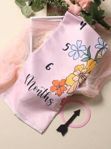 女嬰蝴蝶圖案毯子&2入組配件拍攝套裝 - 粉色 - 查看 8