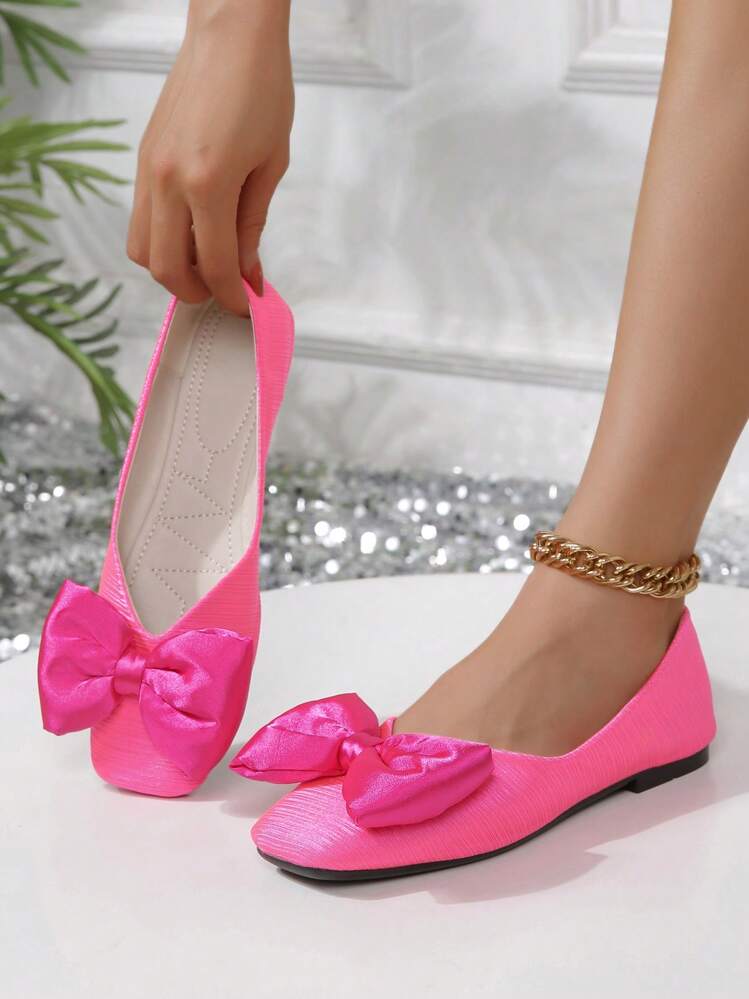 Spot On Ballerine A Punta Donna – Rosa, Tomaia Sintetica – Scarpe Casual Comode – Numero 40 EU - 2