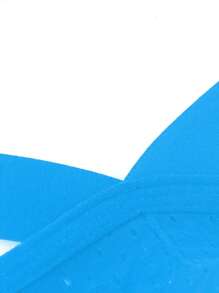 Men Letter Graphic Cut Out Brief - Blue - View 4