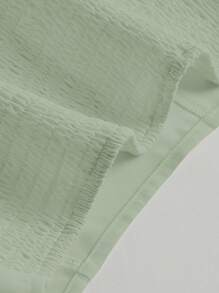 SHEIN MOD 前繫帶吊帶上衣和荷葉邊半身裙 - 薄荷綠 - 查看 3