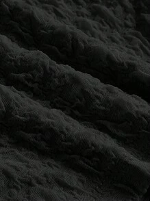 SHEIN MOD 素色掛脖上衣 - 黑色 - 查看 4