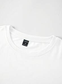 Manfinity RSRT 男士熱帶圖案T恤 - 白色 - 查看 5