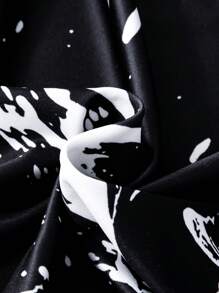 SHEIN Tween Boy Letter & Butterfly Print Tee - Black - View 3