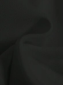 SHEIN Leap Crew 黑色宽松阔腿裤，柔软舒适百搭休闲装，适合运动、家居、外出，适合男宝宝和女宝宝 - 黑色 - 查看 5