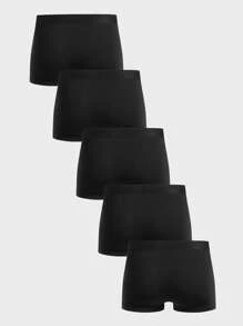 Nam 5 cái Tương phản ràng buộc Quần chữ nhật - màu đen - Xem 2