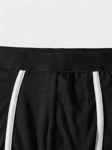 Nam 5 cái Tương phản ràng buộc Quần chữ nhật - màu đen - Xem 6