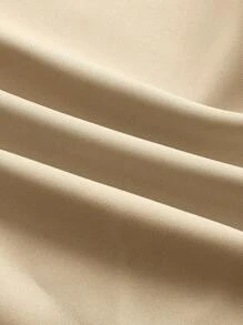 SHEIN Essnce 大碼肩上打結褶皺細節吊帶連體褲