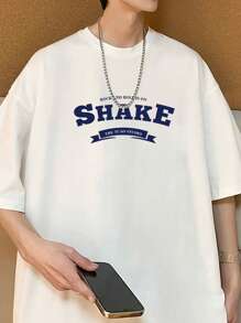 Áo thun & Áo lót Nam Lá thư Giải trí - trắng - Xem 1