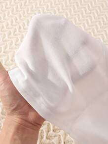 Cô gái Chất rắn Cami ngọn & Băng Letter Lưới Bộ đồ trên & quần thể thao - trái cam - Xem 8