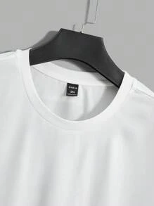 Manfinity RebelGame Men Plus Letter Graphic Tee - White - View 5