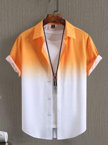 Manfinity Homme Nam Bóng Nút Lên Áo sơ mi Without Tee - Nhiều màu - Xem 1