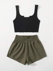 Soleia Bộ thời trang Xù nhỏ Khối Màu Boho - Nhiều màu - Xem 2