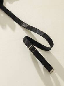 FloralLove Contrast Lace Underwire Bra Lingerie UnderwearOuter - Black - View 5