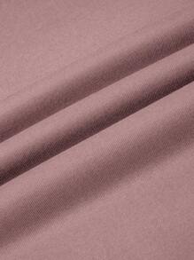 INAWLY 纯色保暖内衬卫衣，长袖上衣，毕业季、返校季、毕业季、教师节女款，返校季套头衫，秋季卫衣 - 藕粉色 - 查看 5