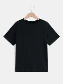 RueChic Tween Girl Letter Graphic Tee - Black - View 2