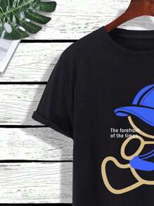 Manfinity Hypemode Bộ hai mảnh Nam Dây kéo Hoạt hình Lá thư Giải trí - Nhiều màu - Xem 3