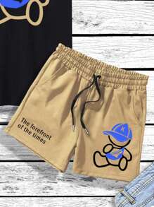 Manfinity Hypemode Bộ hai mảnh Nam Dây kéo Hoạt hình Lá thư Giải trí - Nhiều màu - Xem 4